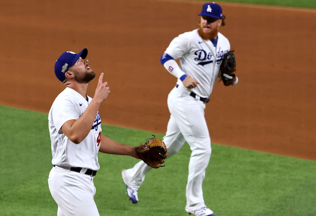 Blake Treinen, Justin Turner, 2020 NLDS