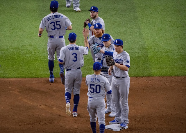 Cody Bellinger, Mookie Betts, Kiké Hernandez, Max Muncy, Corey Seager, Chris Taylor, Justin Turner, Dodgers win, 2020 World Series