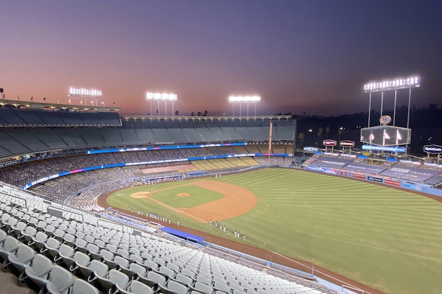 Dodger Stadium view, 2020 Wild Card Series