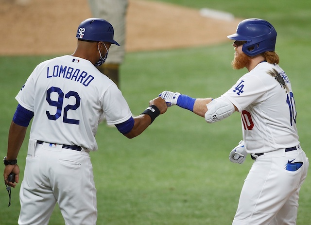 George Lombard, Justin Turner, 2020 NLDS