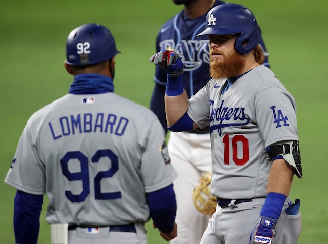 George Lombard, Justin Turner, 2020 World Series