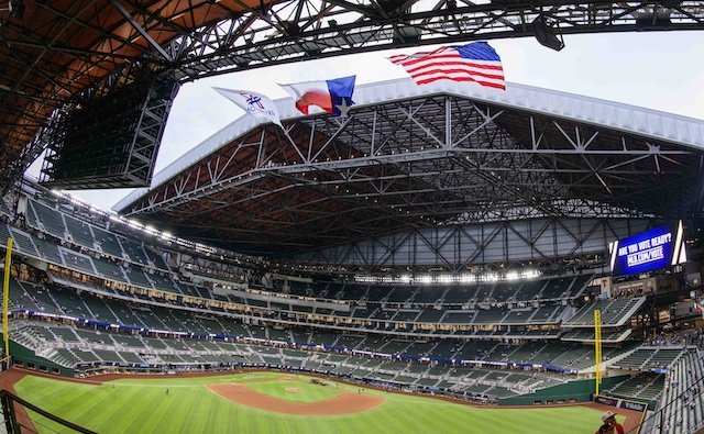 Globe Life Field view, 2020 NLCS