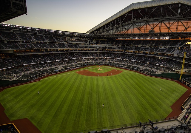 Globe Life Field view, 2020 NLCS