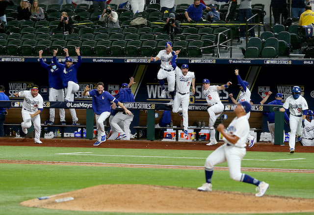 Matt Beaty, Brusdar Graterol, AJ Pollock, Will Smith, Julio Urias, Alex Wood, Dodgers win, 2020 World Series