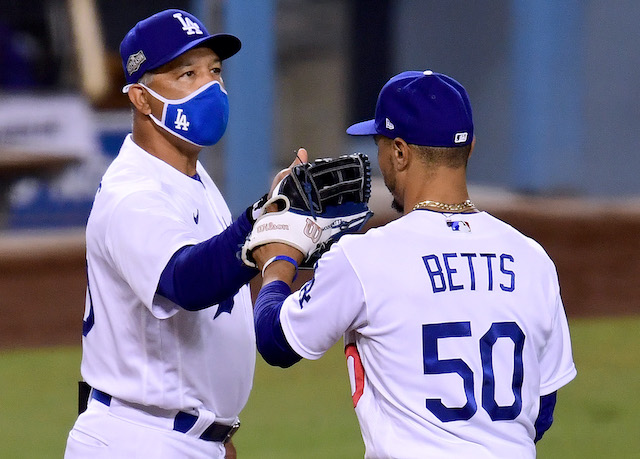 Mookie Betts, Dave Roberts, Dodgers win, 2020 Wild Card Series