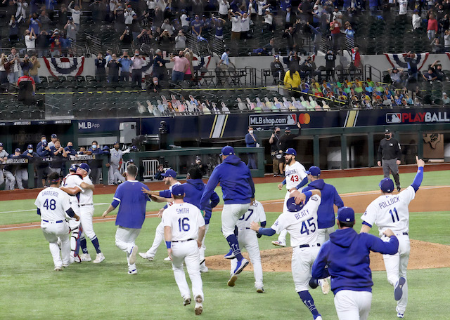 Dodgers win, 2020 World Series