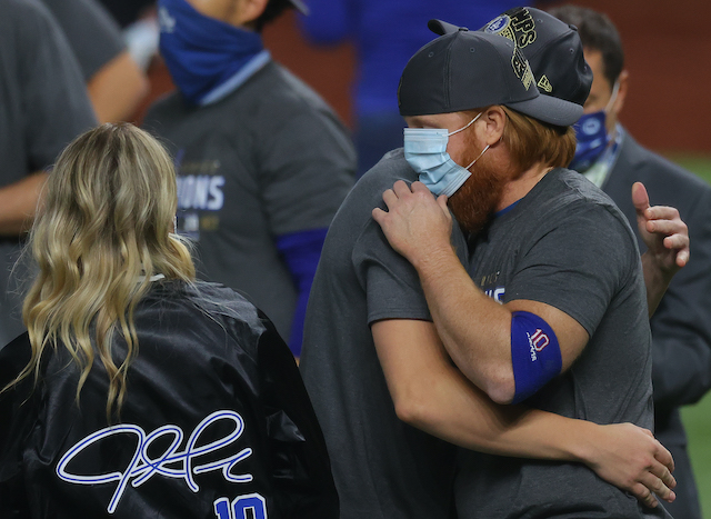 Justin Turner, Dodgers win, 2020 World Series