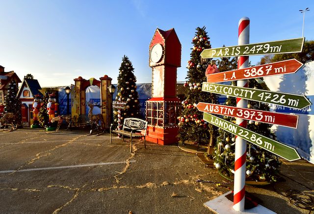 Christmas village, 2020 Dodgers Holiday Festival