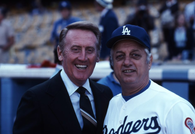 Tommy Lasorda, Vin Scully