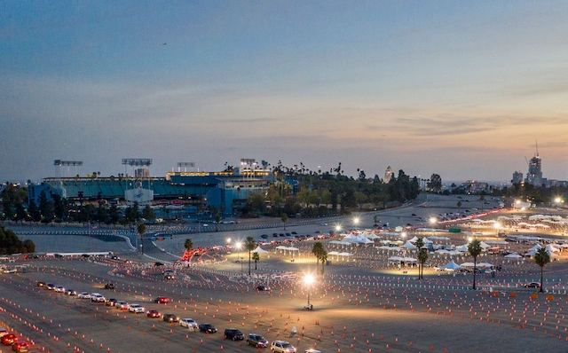 Dodger Stadium, coronavirus vaccine site