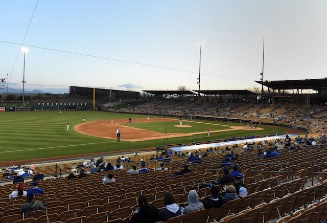 Camelback Ranch seats, view, 2021 Spring Training