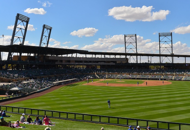 Salt River Fields view, 2021 Spring Training