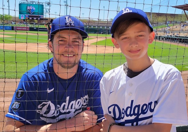 Trevor Bauer, Dodgers fan, 2021 Spring Training