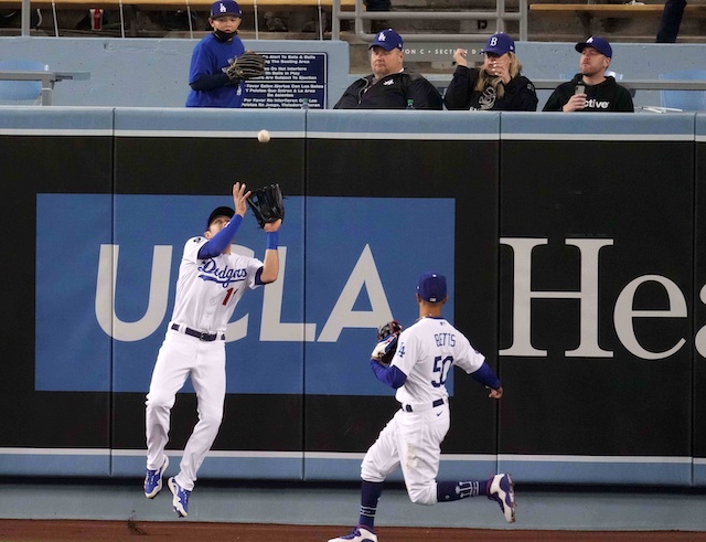 Mookie Betts, AJ Pollock, Dodgers fans, Home Run Seats