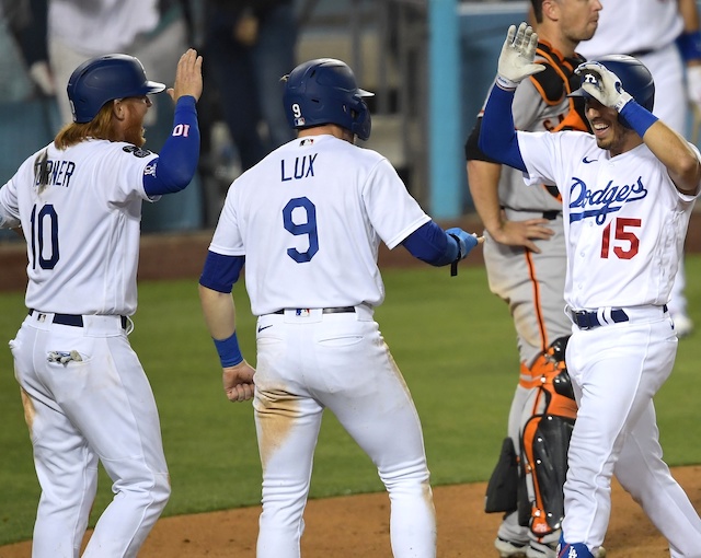 Austin Barnes, Gavin Lux, Justin Turner