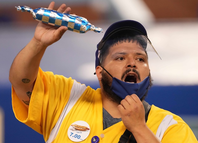 Dodger Dog, Dodger Stadium concession worker