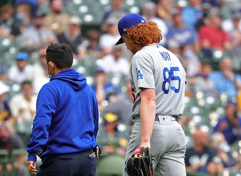 Dustin May, Dodgers trainer