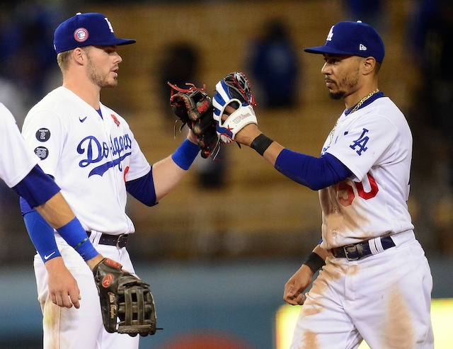 Mookie Betts, Gavin Lux, Dodgers win