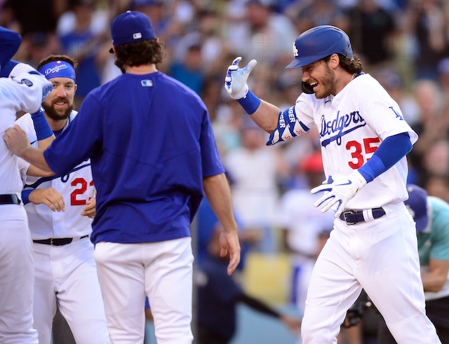 Cody Bellinger, Steven Souza Jr, walk-off win