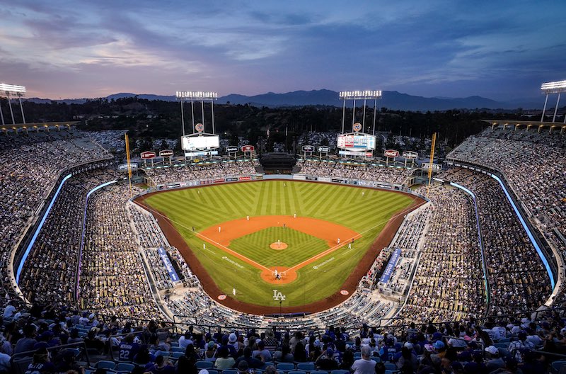 Dodger Stadium view, Reopening Day