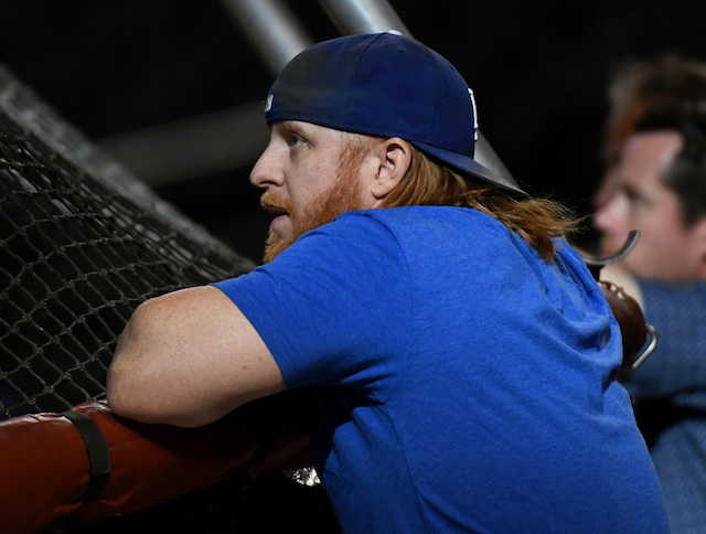 Justin Turner, batting practice