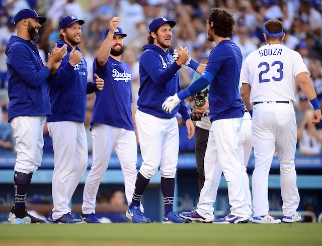 Trevor Bauer, Cody Bellinger, Tony Gonsolin, Clayton Kershaw, David Price, Steven Souza Jr., walk-off win