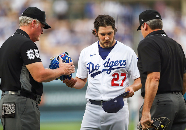 Trevor Bauer, umpires, foreign substances check