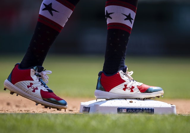 Juan Soto, Fourth of July socks, base