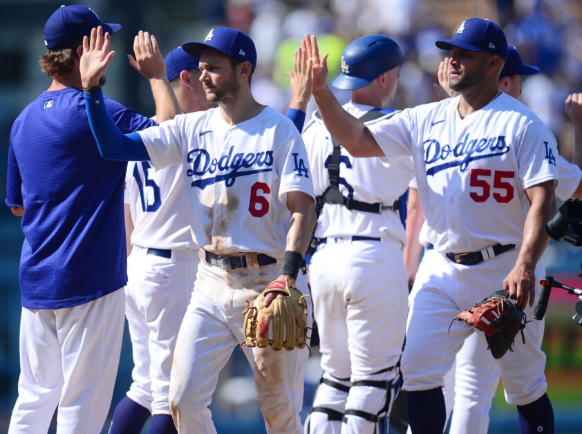 Clayton Kershaw, Albert Pujols, Trea Turner, Dodgers win