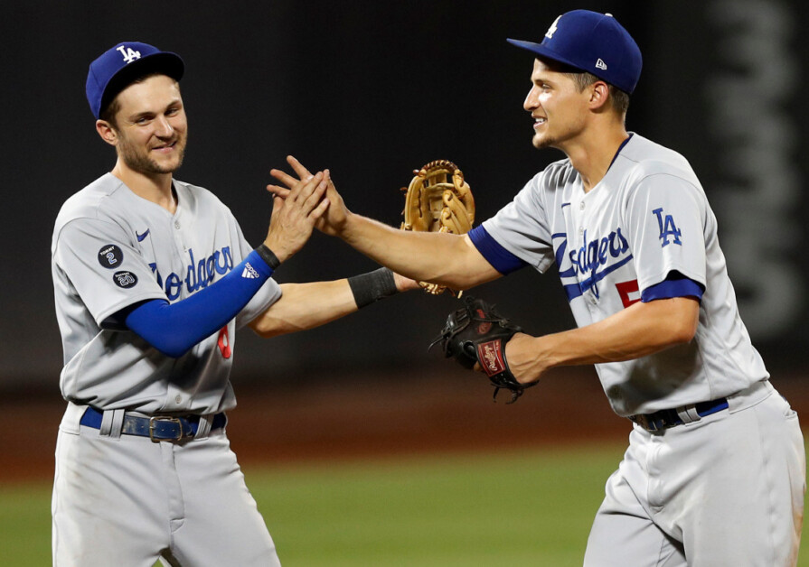 Corey Seager, Trea Turner, Dodgers win