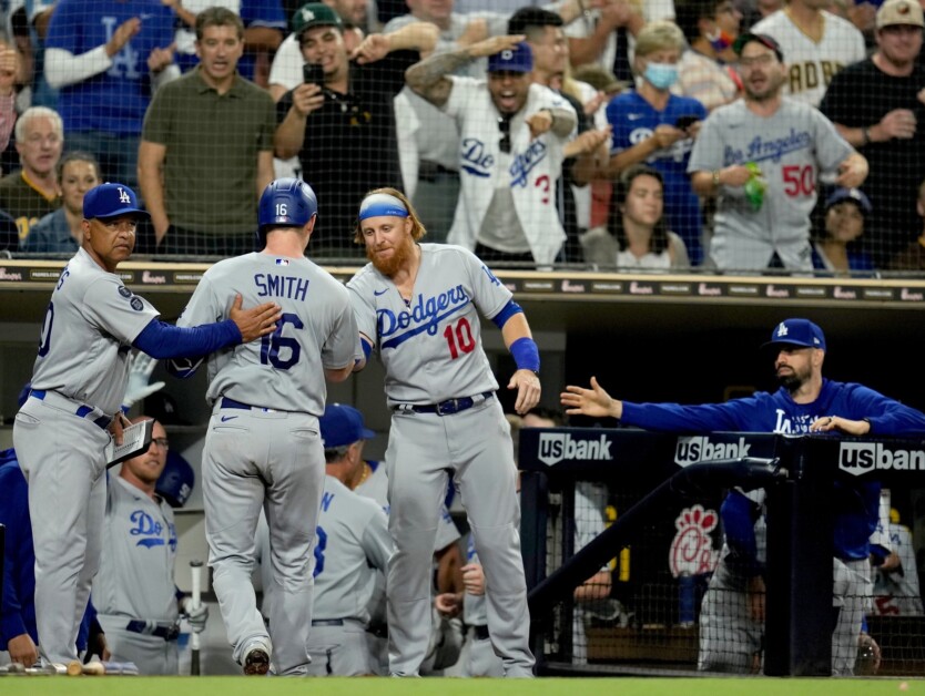 Dave Roberts, Will Smith, Justin Turner, Robert Van Scoyoc