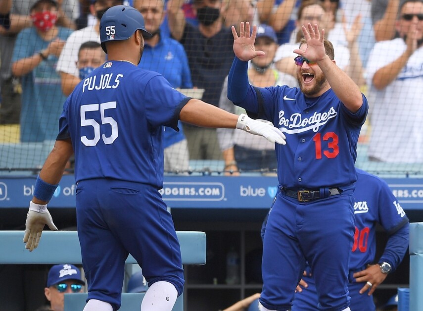 Max Muncy, Albert Pujols, Dodgers City Connect