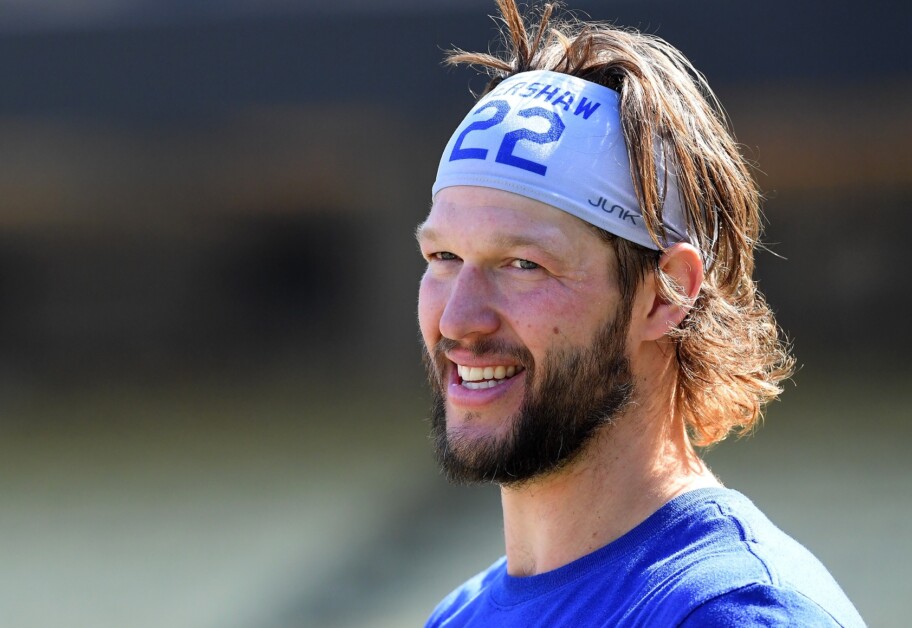 Clayton Kershaw, Junk headband, 2021 NLCS