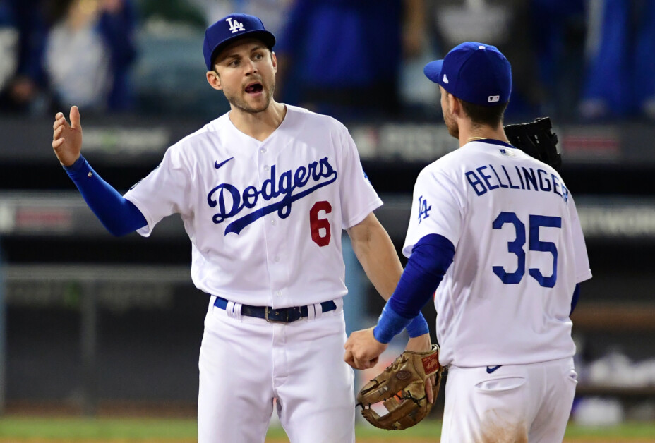 Cody Bellinger, Trea Turner, Dodgers win, 2021 NLCS