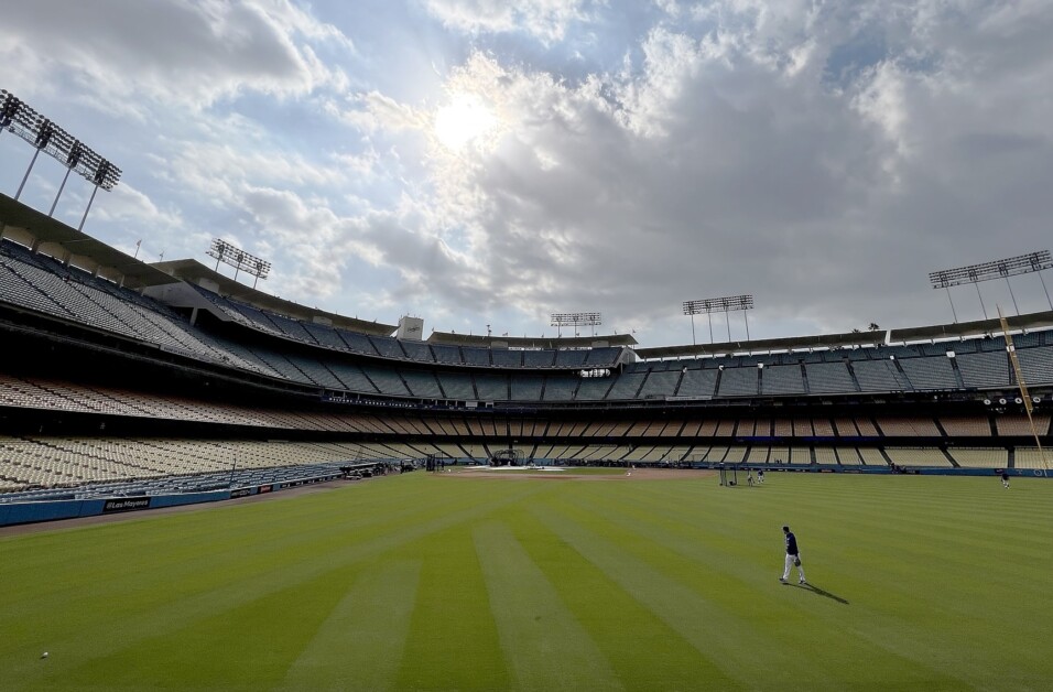 Dodger Stadium view, 2021 NLDS