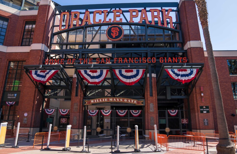 Oracle Park entrance, 2021 NLDS