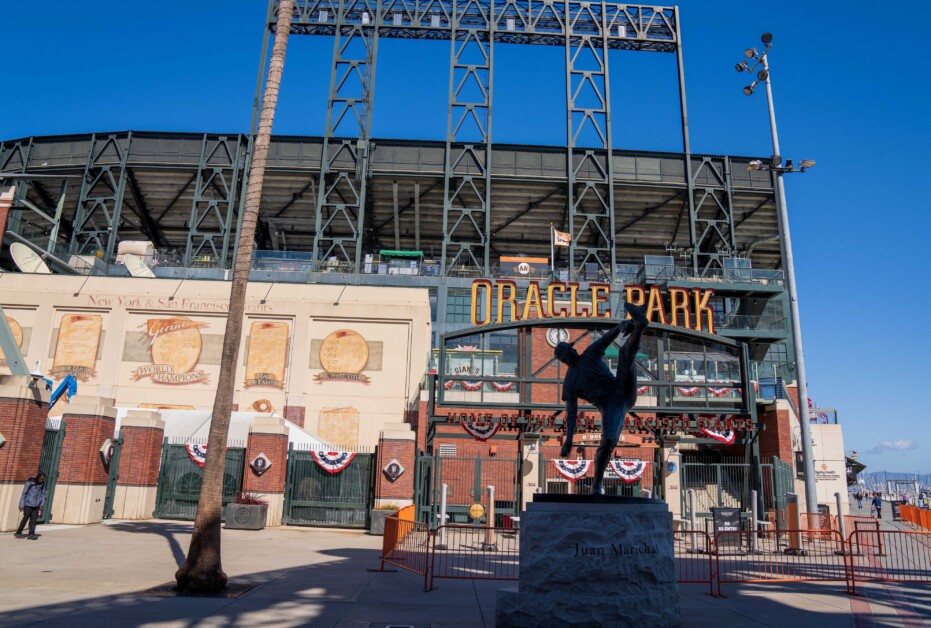 Oracle Park entrance, 2021 NLDS