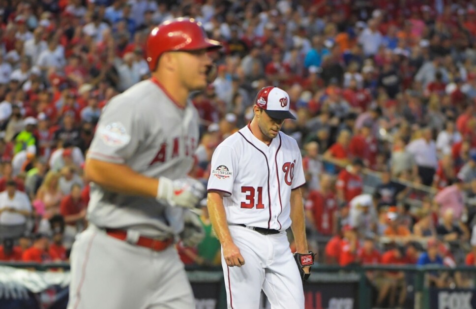 Max Scherzer, Mike Trout, 2018 All-Star Game