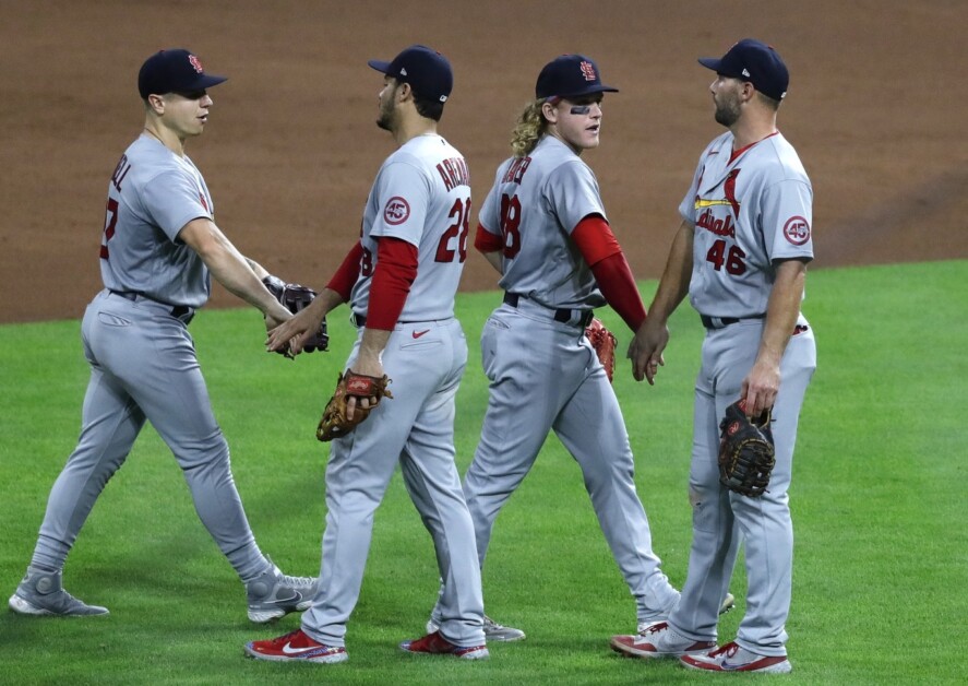 Nolan Arenado, Harrison Bader, Paul Goldschmidt, Tyler O'Neill