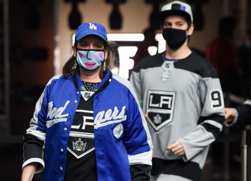 Dodgers Night, L.A. Kings fans