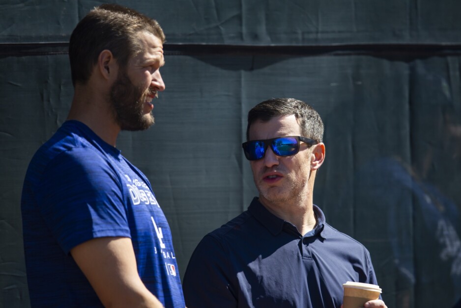 Andrew Friedman, Clayton Kershaw, 2022 Spring Training