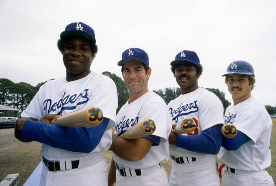 Dusty Baker, Ron Cey, Steve Garvey, Reggie Smith