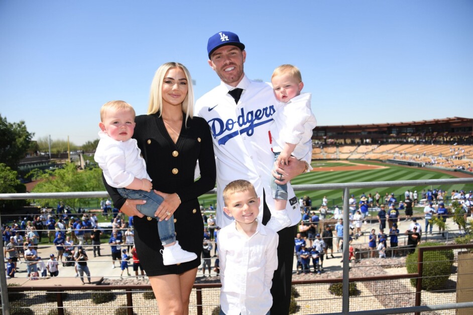 Freddie Freeman, Chelsea Freeman, Charlie Freeman, 2022 Spring Training