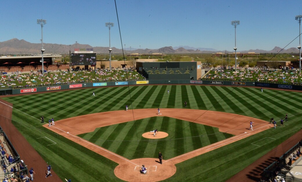 Salt River Fields view, 2022 Spring Training