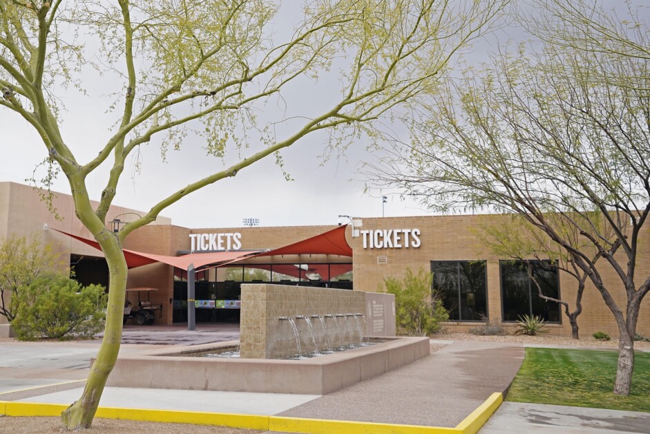 Tickets booth, Salt River Fields, 2022 Spring Training