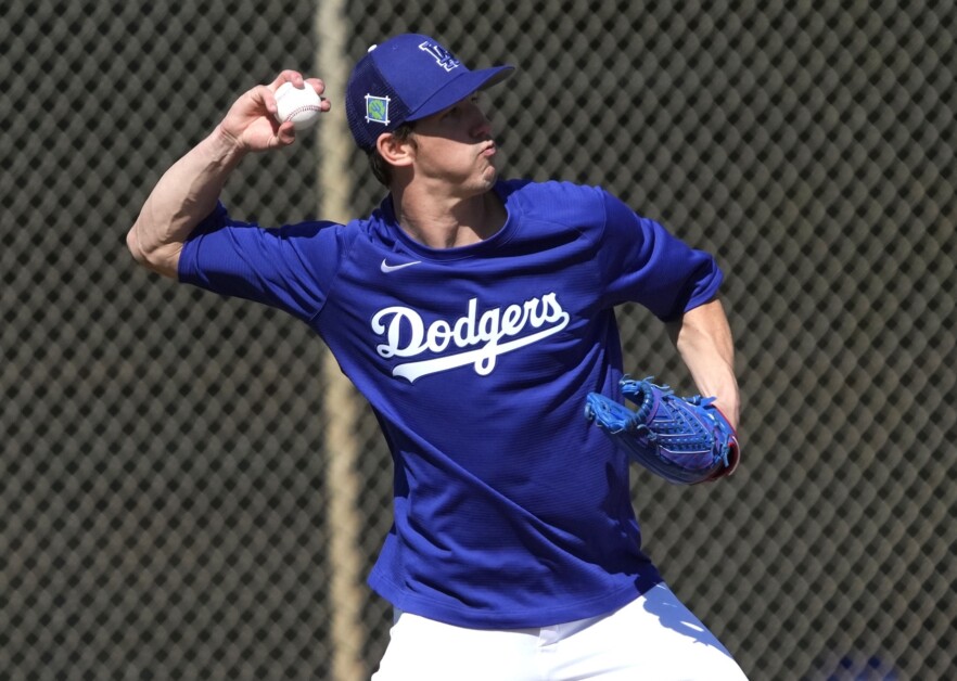 Walker Buehler, PFP drills, 2022 Spring Training