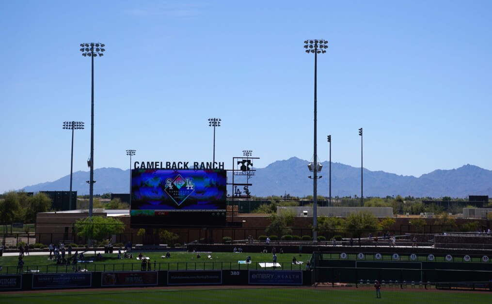 Camelback Ranch scoreboard, 2022 Spring Training