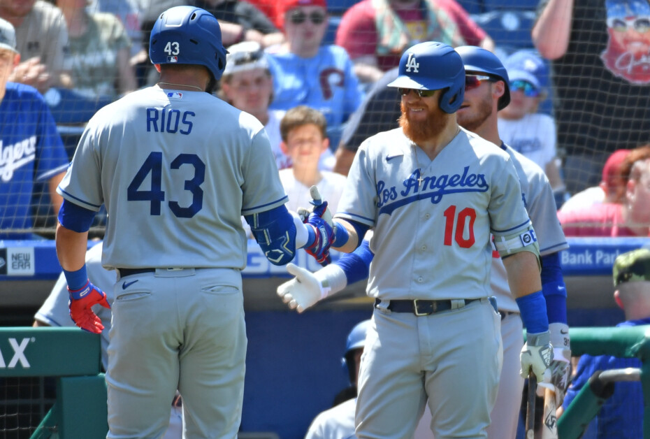 Cody Bellinger, Edwin Ríos, Justin Turner