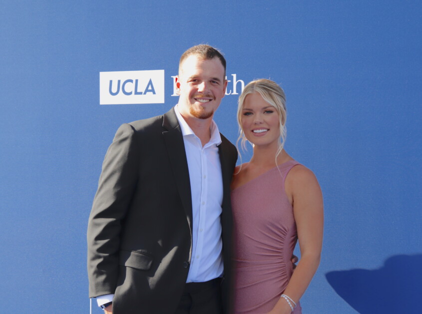 Caleb Ferguson, Carissa Ferguson, Los Angeles Dodgers Foundation Blue Diamond Gala