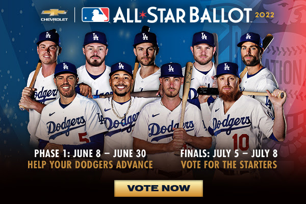 Cody Bellinger, Mookie Betts, Freddie Freeman, Gavin Lux, Max Muncy, Will Smith, Chris Taylor, Justin Turner, Trea Turner, 2022 MLB All-Star Game ballot